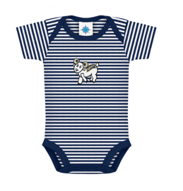 navy baby onesie