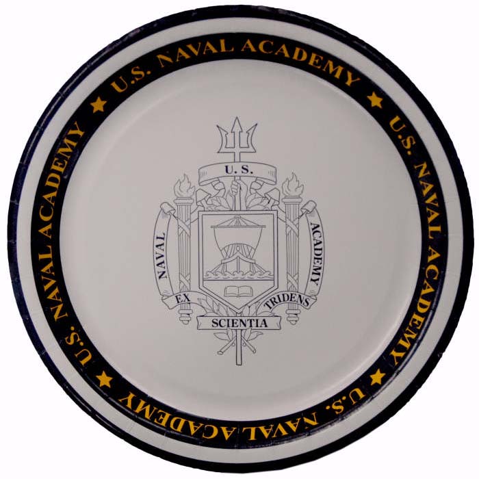 U.S. Naval Academy Store  12oz USNA Crest Wine Glass